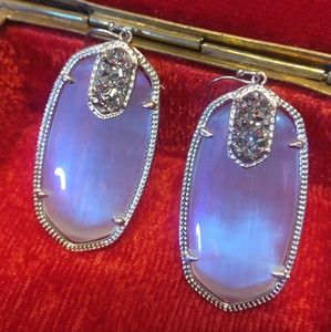 Kendra Scott Drusy Iridescent Slate Darcy Earrings